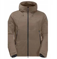 Kurtki rowerowe - Jack Wolfskin Bike Commute Ins Jkt M 1206961-4610 Brązowe XXL - miniaturka - grafika 1