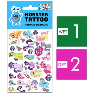 TATUAŻE ZMYWALNE DLA DZIECI MY LITTLE PONY WZORY ORYGINALNE - Zabawki kreatywne - miniaturka - grafika 1