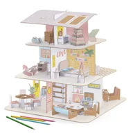 Zabawki kreatywne - Zrób To Sam Djeco - Domek Dla Lalek - miniaturka - grafika 1