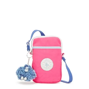 Kipling Damska mini torba Tally, lekka mini torba crossbody, nylonowa torba na telefon przez ramię, Happy Pink Mix, 4.25''L x 6.75''H x 0.75''D - Torebki damskie - miniaturka - grafika 1