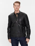Kurtki męskie - Pepe Jeans Kurtka skórzana Vonn PM402878 Czarny Regular Fit - miniaturka - grafika 1