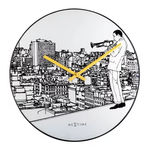 Nextime Zegar ścienny Trumpet city by 8191 - Zegary - miniaturka - grafika 1