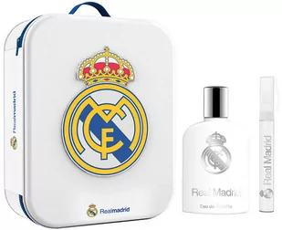 Zestaw Real Madrid Eau De Toilette Spray 100 ml + Woda toaletowa mini 10 ml + Metalowa kosmetyczka (8411114085463) - Zestawy kosmetyków męskich - miniaturka - grafika 1