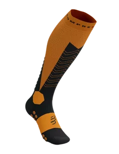 COMPRESSPORT skarpety kompresyjne narciarskie SKI MOUNTAINEERING FULL SOCKS autumn glory - Skarpetki sportowe męskie - miniaturka - grafika 1