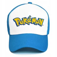 Czapki i chusty sportowe męskie - CZAPKA NIEBIESKA Z DASZKIEM DZIECI PREZENT FANA POKEMON ANIME GRY MIX WZORY - miniaturka - grafika 1