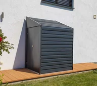 Altany ogrodowe - vidaXL Spacemaker Metalowa szopa na narzędzia przydomowa 47 Szary 124x203x208cm - miniaturka - grafika 1