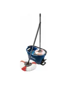 Miotły, szufle, mopy - Vileda mop set Turbo Easy Wring ' Clean Box, floor wiper blue/Kolor: CZARNY, incl. Power centrifuge and foot pedal - miniaturka - grafika 1