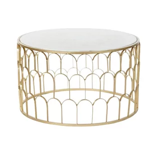 DKD Home Decor Emaga Stolik DKD Home Decor Marmur Żelazo (87 x 87 x 51.5 cm) S3023030 - Ławy i stoliki kawowe - miniaturka - grafika 1