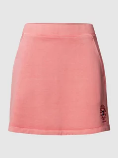 Spódnice - Spódnica mini z wyhaftowanym logo - grafika 1