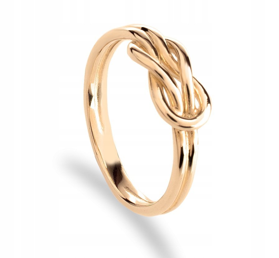 PIĘKNY ZŁOTY PIERŚCIONEK PĘTELKA PRÓBA 333 R:11