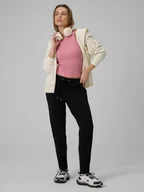 Spodnie sportowe damskie - 4F Spodnie dresowe damskie - czarne XXL - miniaturka - grafika 1