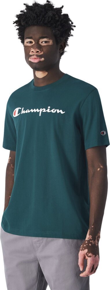 Champion Koszulka męska Champion SS Tee zielona 220256 GS502 M