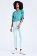 Spodnie damskie - Spodnie w kolorze miętowym - Greenpoint - miniaturka - grafika 1