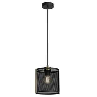 Lampa wisząca Lavinia, złote paski, 1-pkt. - Lampy sufitowe Lampa wisząca Lavinia, złote paski, 1-pkt. - Lampy sufitowe - miniaturka - grafika 4
