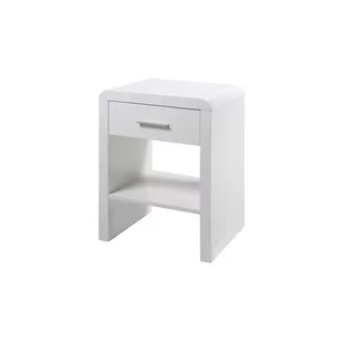 AC Design Furniture 62247 stolik nocny, drewno, biały, 35 x 45 x 59 cm 62247 - Szafki nocne - miniaturka - grafika 3