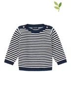 Bluzy i sweterki niemowlęce - Noppies Sweter w kolorze czarno-białym - miniaturka - grafika 1