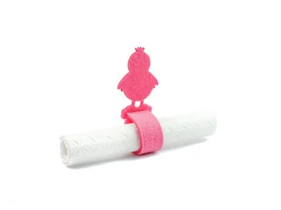 Serwetnik ze wzorem świątecznym - Kurczaczek Wielkanocny - 21 cm - 1 szt. - Dekoracja stołu - miniaturka - grafika 1