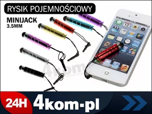 Rysik do ekranów dotykowych z zawieszką mini jack Telefon Tablet WIELOKOLOR - Akcesoria do tabletów i e-booków - miniaturka - grafika 2