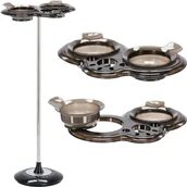 Meble fryzjerskie - Pomocnik fryzjerski stalowy do salonu T0150-S stolik do farbowania - miniaturka - grafika 1