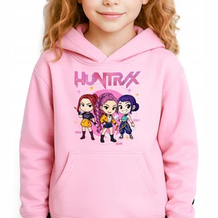Bluza Dziecięca Różowa Z Kapturem HUNTRIX KPOP GIRLS Bajka Wzory - 164 cm - Bluzy dla dziewczynek Bluza Dziecięca Różowa Z Kapturem HUNTRIX KPOP GIRLS Bajka Wzory - 164 cm - Bluzy dla dziewczynek - miniaturka - grafika 1