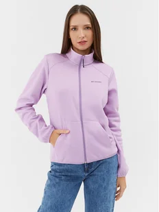 Columbia Polar Col Hike Tech Fleece FZ Fioletowy Regular Fit - Odzież trekkingowa damska - miniaturka - grafika 1
