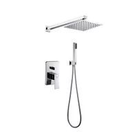 Baterie podtynkowe - LAVEO BLQ 002P KVADRATOBateria natryskowa podtynkowa z zestawemJednouchwytowaSpos$448b monta$449u box podtynkowyG$450owica 35 mmWyko$451czenie chrom - miniaturka - grafika 1