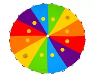 Zabawki i gry sportowe - Akson, chusta edukacyjna duże koła - miniaturka - grafika 1