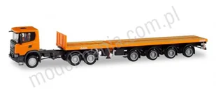 Herpa Scania CG 17 XT 6x6 telenaczepa, pomarańczowa 311403 - Samochody i pojazdy dla dzieci - miniaturka - grafika 2