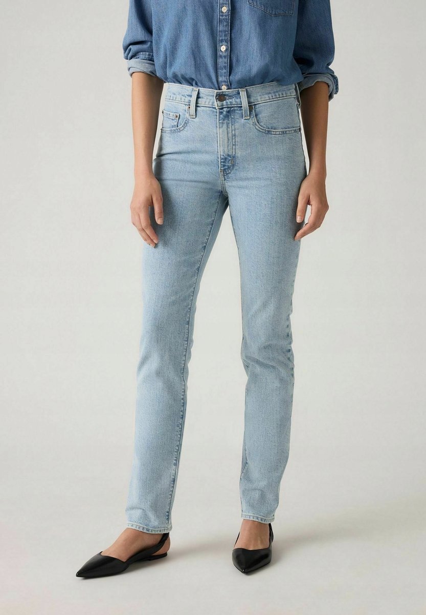 LEVIS JEANSY RURKI WYSOKI STAN W KLASYCZNYM NIEBIESKIM KOLORZE 27/32 7BA