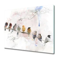 Naklejki na drzwi i meble - Deska do krojenia Ptaki na gałęzi - miniaturka - grafika 1