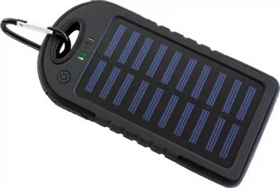 Mobilna Ładowarka Solarna / Powerbank (5000mAh) + Latarka + Karabińczyk.... - Podsłuchy - miniaturka - grafika 1