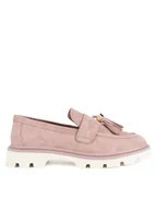 Półbuty damskie - Gino Rossi Loafersy SIMON-115856. Różowy - miniaturka - grafika 1