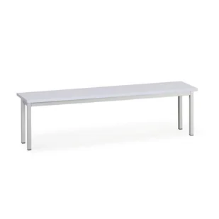 B2B Partner Ławka szatniowa, siedzisko - laminat, długość 1500 mm, szara 179340 - Wyposażenie sportowe i gimnastyczne - miniaturka - grafika 1