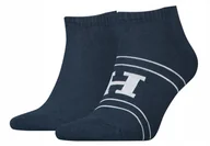 Skarpetki męskie - Tommy Hilfiger Skarpety Męskie Stopki 43-46 Granat - miniaturka - grafika 1