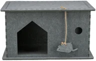 Legowiska dla kotów - Trixie Jaskinia Lene, dla kota , szare, 40 x 50 x 40 cm - miniaturka - grafika 1
