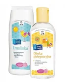 Kosmetyki kąpielowe dla dzieci - Mackar SKARB MATKI Emulinka emulsja do kąpieli dla dzieci i niemowląt od urodzenia 250ml + oliwka 200ml - miniaturka - grafika 1