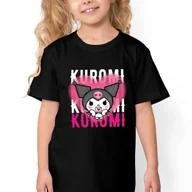 Koszulki męskie - KOSZULKA DZIECIĘCA Czarna Na Prezent Dla Fana KUROMI Anime Wzory - 134 - miniaturka - grafika 1