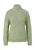 Swetry damskie - s.Oliver Sales GmbH & Co. KG/s.Oliver Damski sweter z golfem, zielony, 46 - miniaturka - grafika 1