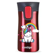 Kubki termiczne - Kubek termiczny Contigo Pinnacle 300ml z nadrukiem - malinowy, unicorn ranbow - miniaturka - grafika 1