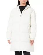 Kurtki damskie - FILA Damska kurtka Berislav Long Padded Coat Jacket, Egret, XL - miniaturka - grafika 1