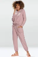 Dresy damskie - Dres homewear Dkaren Wenezja pudrowy róż - miniaturka - grafika 1