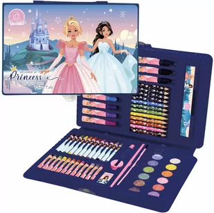 Derform Zestaw artystyczny, plastyczny w walizce - Księżniczki Princess - Przybory szkolne - miniaturka - grafika 1