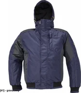 Odzież robocza - CERVA DAYBORO pilot kurtka - męska kurtka pilotka, odpinany kaptur, polar kołnierz i w kapturze, odblaskowe elementy, 100% poliester - biały M - miniaturka - grafika 1