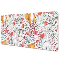 Podkładki na biurko - Duża podkładka na biurko Lis i królik 120x60 cm - miniaturka - grafika 1