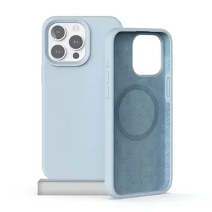 Etui D-Pro Velvet MagSafe Case obudowa magnetyczna z mikrofibrą do iPhone 13 Pro (Niebieskie) - Akcesoria do słuchawek - miniaturka - grafika 1