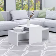 Ławy i stoliki kawowe - vidaXL vidaXL Stolik kawowy, biały, 100x48x40 cm, płyta wiórowa - miniaturka - grafika 1