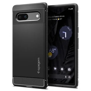 Etui SPIGEN Rugged Armor do Google Pixel 7A Czarny - Etui i futerały do telefonów - miniaturka - grafika 1