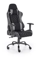 Fotele i krzesła biurowe - Fotel Biurowy Sajdo Czarny/ Szary - miniaturka - grafika 1