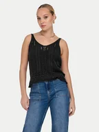 Koszulki i topy damskie - ONLY Top Lyzet 15277573 Czarny Regular Fit - miniaturka - grafika 1