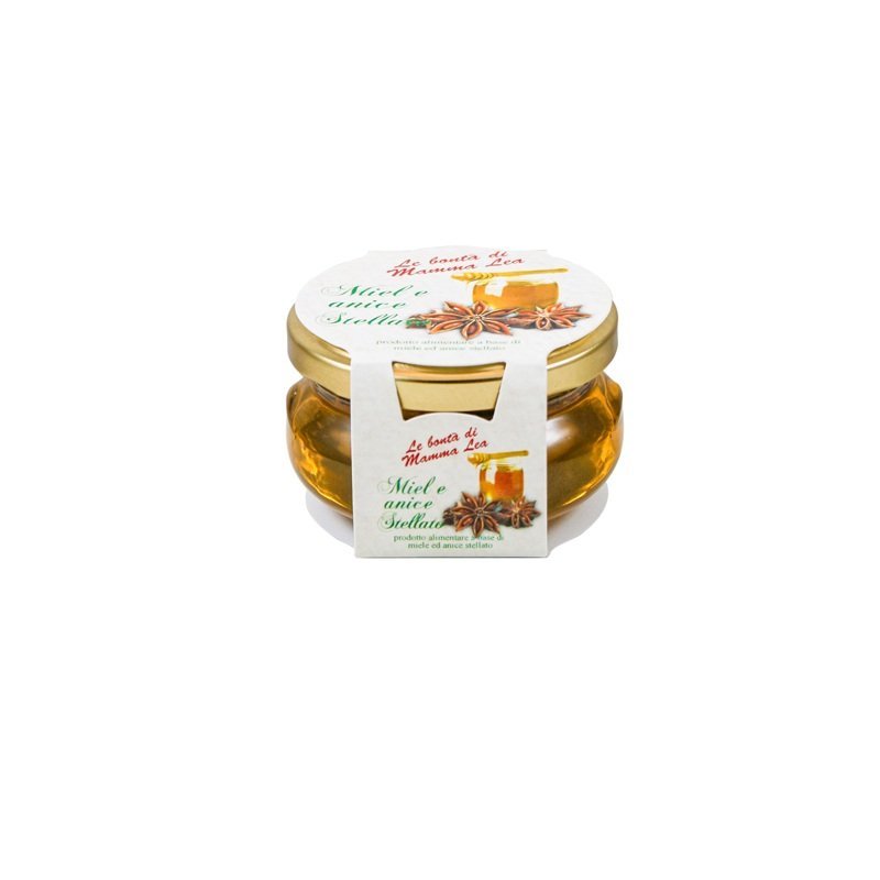 Miód akacjowy z badianem, 110 g / Apicoltura Rossi